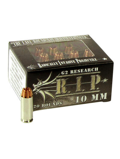 G2 Research G00601 R.I.P  10mmAuto 115gr Fracturing Hollow Point 20 Per Box/25 Case