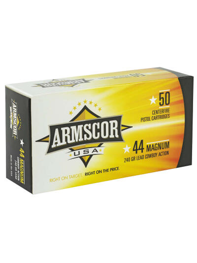 Armscor FAC44M1N USA  44Rem Mag 240gr Semi Wadcutter 50 Per Box/8 Case