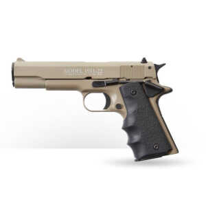Chiappa Firearms 401.120 1911-22 Pistol 22LR 5" 10+1 Tan/Hogue Rubber Grips - Image 1