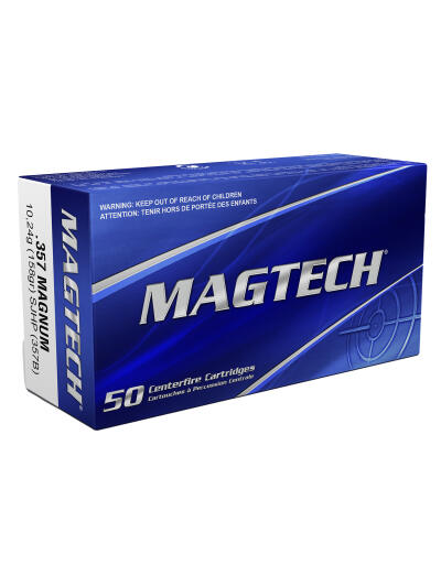 Magtech 357B Range/Training  357Mag 158gr Semi Jacketed Hollow Point 50 Per Box/20 Case