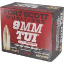 FORT SCOTT MUNITIONS LEAD FREE PISTOL AMO 9MM SUBSONIC 125GR TUI BRASS CASE 20-RD (25 BOX PER CASE)