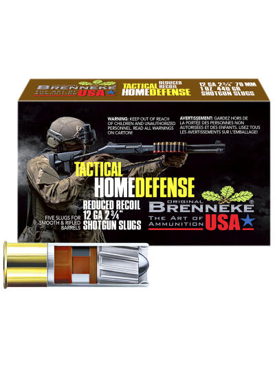 Brenneke SL122THD THD Home Defense 12Gauge 2.75" 1oz Slug Shot 5 Per Box/50 Case