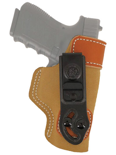 DeSantis Gunhide 106NA80Z0 Sof-Tuck  IWB Tan Leather/Suede Belt Clip Fits Glock 17 Right Hand