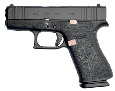 GLOCK 43X BLACK ROSE 9MM 10RD UX4350204NBLKR