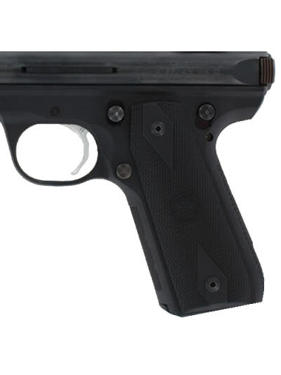 Hogue 82090 Grip Panels  Diamond Checkering Black Rubber for Ruger Mark III 22/45