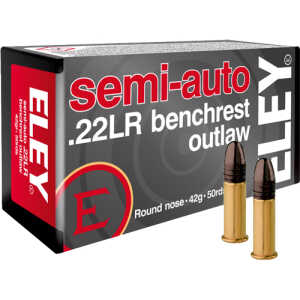 ELEY OUTLAW SEMIAUTO BENCHREST - 22LR 42GR 50RD 100BX/CS