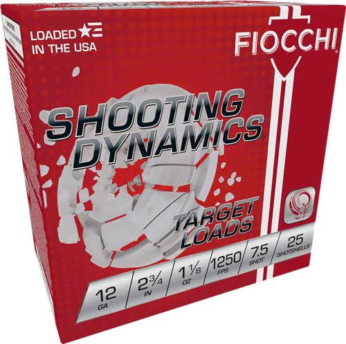 FIOCCHI 12GA 2.75" 1-1/8OZ - #7.5 1250FPS 250RD CASE LOT