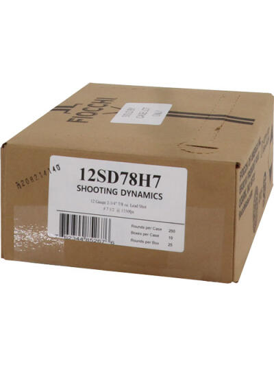 FIOCCHI 12GA 2.75" 7/8OZ #7.5 - 1350FPS 250RD CASE LOT