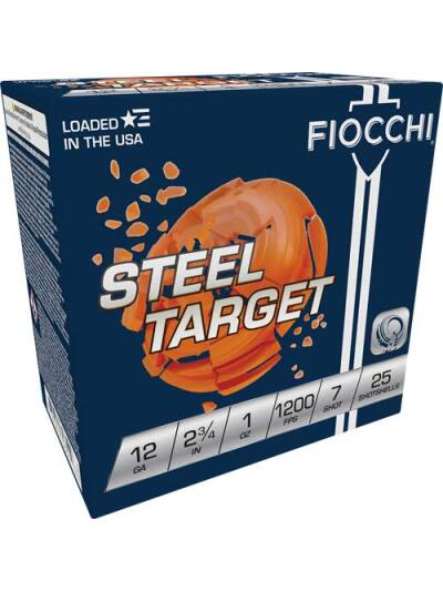 FIOCCHI STEEL 12GA 2.75" - 1OZ #7 1200FPS 250RD CASE LOT