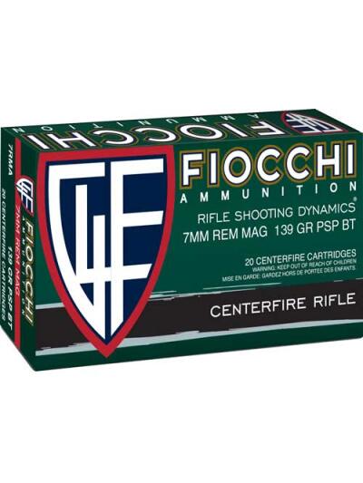 FIOCCHI 7MM REM MAG 139GR PSP - 20RD 10BX/CS