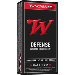 WINCHESTER DEFENSE 9MM LUGER - 147GR JHP 50RD 10BX/CS