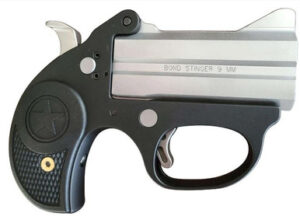 Bond Arms STINGER 9MM 3" 2 Rounds Silver/Black