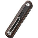 CIVIVI KNIFE FOLDIS 2.67" BLK - HAND RUBBED COPPER/SILVER