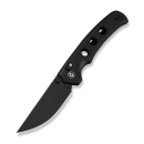 Noctis Thumb Stud & Crossbar Lock Knife Black G10 Handle (2.98"" Black Stonewashed Nitro-V Blade)