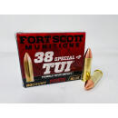 Fort Scott Munitions 38 Special +P Ammunition FSM38P81SCV 81 Grain Solid Copper Spun TUI 20 Rounds