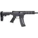S&W M&P15-22 PISTOL 22LR 8" - 25-SH W/ADJ ARM BRACE BLACK - Image 1