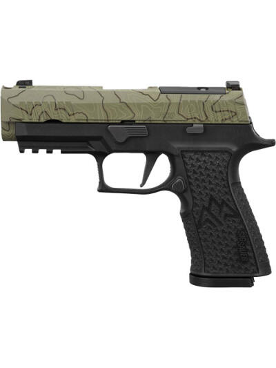 SIG P320 XTEN ENDURE 10MM 3.8" - (3)15RD LXG GRIP MOSS GREEN