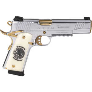 GIRSAN MC1911S LIBERADORE - 38 SUPER CHROME/GOLD ENGR. 8RD - Image 1