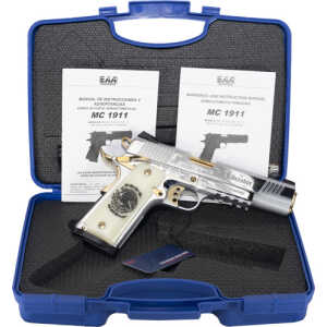 GIRSAN MC1911S LIBERADORE - 38 SUPER CHROME/GOLD ENGR. 8RD - Image 3