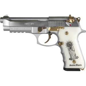 GIRSAN REGARD LIBERADORE 9MM - GOLD/CHROME ENGRAVED 18-SHOT - Image 2