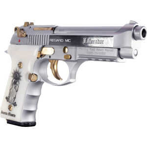 GIRSAN REGARD LIBERADORE 9MM - GOLD/CHROME ENGRAVED 18-SHOT - Image 3