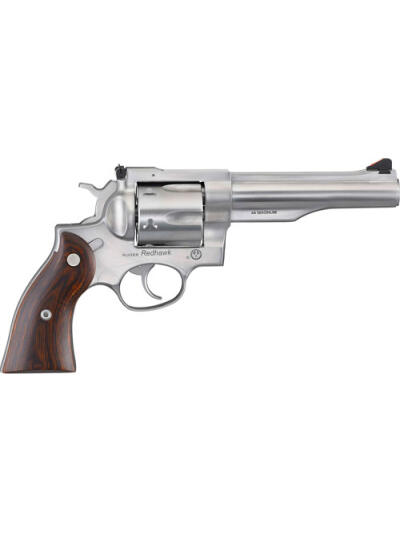RUGER REDHAWK 44 REM MAG 5.5" - STAINLESS WOOD ADJUSTABE