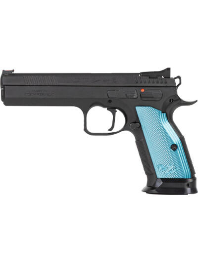 CZ TS2 SA 40SW FS 17-SHOT - BLACK POLYCOAT BLUE GRIP