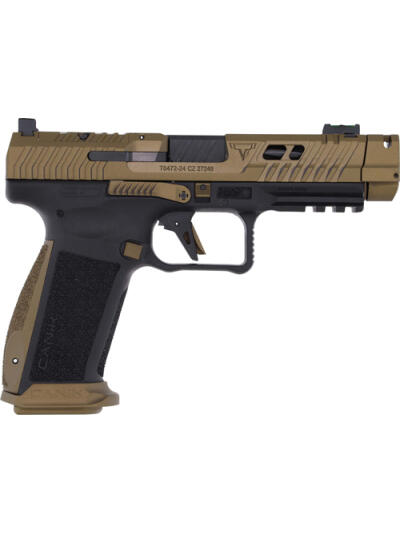 CANIK TTI COMBAT 9MM 4.6" BBL - OR FS 2-10RD MAGS BLACK