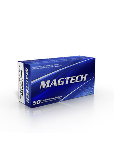 9mm Luger FMJ Flat Subsonic