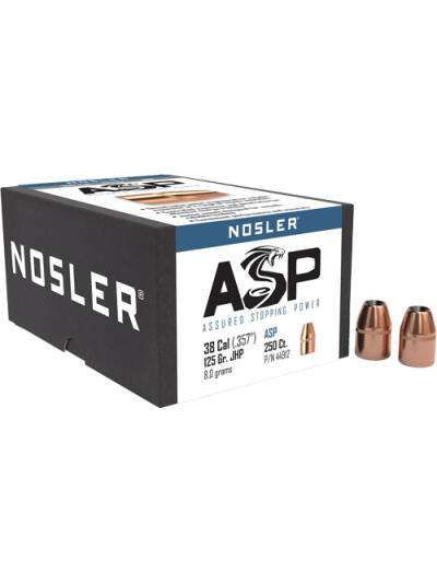 NOSLER BULLETS 38 .357 - 125GR JHP 250CT
