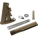 UTG STOCK ASSEMBLY AR-15 FDE - 6 POSITION MIL-SPEC