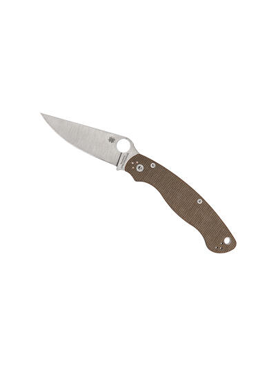 SPYDERCO MILITARY 2 CPM BRN CANVAS