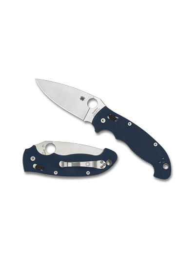 SPYDERCO MANIX 2XL G-10 3.85" BLUE