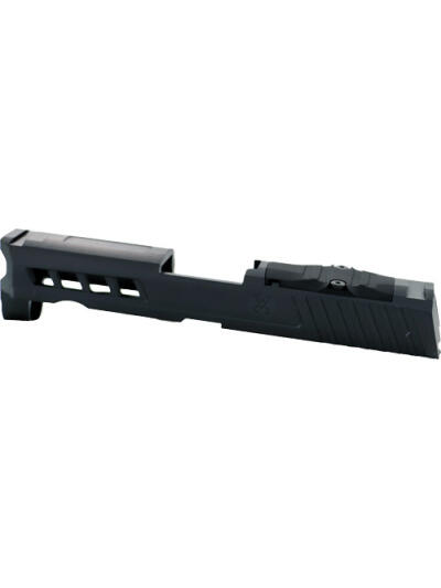 TRUE PRECISION SIG P320C SLIDE - W/RMR CUT & PLATE BLACK DLC