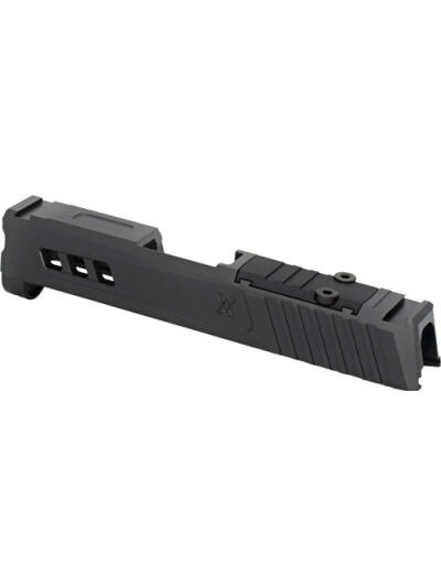TRUE PRECISION SIG P365XL - SLIDE W/RMS CUT & PLATE BLKDLC