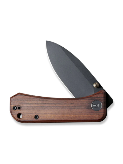 WEKNIFE Banter Thumb Stud Knife Wood Handle (2.9"" CPM S35VN Blade) 2004K
