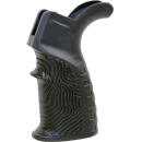 GUNTEC AR15 T37 PISTOL GRIP - RUBBER OVERMOLD BLACK