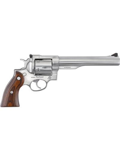 RUGER REDHAWK 44 REM MAG 7.5" - STAINLESS WOOD ADJUSTABE