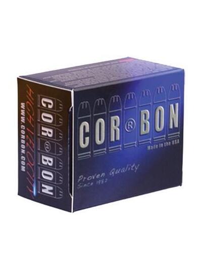 Corbon Self-Defense JHP Handgun Ammunition 9mm Luger +p 115 gr JHP 1350 fps 20/box
