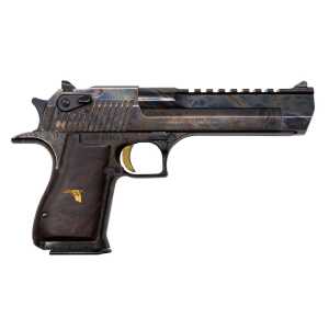 Magnum Research Case Hardened Desert Eagle Mark XIX Handgun .357 Magnum 9rd Magazine 6" Barrel Walnut Grips - Image 1