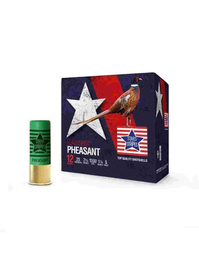 PPU Stars & Stripes Pheasant Load Shotshells 12ga 2-3/4'' 1-1/4oz 1300 fps #5 25/ct
