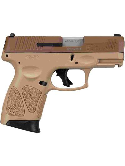 Taurus G3c Handgun 9mm Luger 3/10rd Magazine 3.2? Barrel Tan MA Compliant