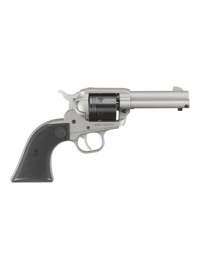 Ruger Wrangler Revolver .22 LR 6rd Capacity 3.75" Barrel Silver Cerakote Aluminum Alloy