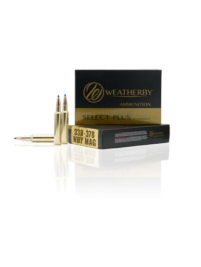 Weatherby Select Plus Rifle Ammunition 338-378 Wby Mag 262 gr Hammer Custom 3500 fps 20/ct