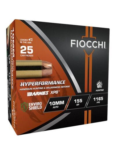 Fiocchi Hyperformance Hunt Ammunition 10mm Auto 155gr HP 1165 fps 25/ct