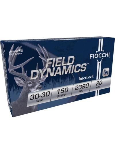 Fiocchi Field Dynamics FSP Rifle Ammunition 30-30 Win 150gr 2390 FPS 20/ct