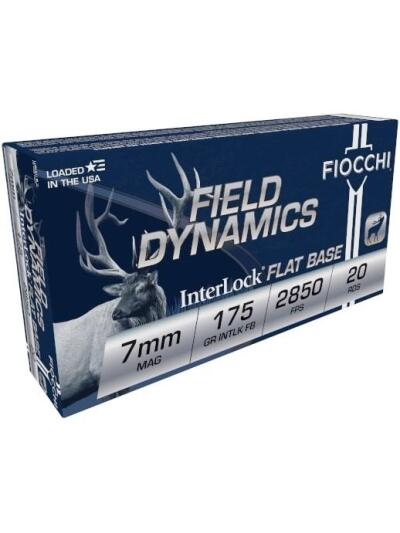 Fiocchi Shooting Dynamics Rifle Ammunition 7mm Rem Mag 175 gr FB 2850 fps 20/ct