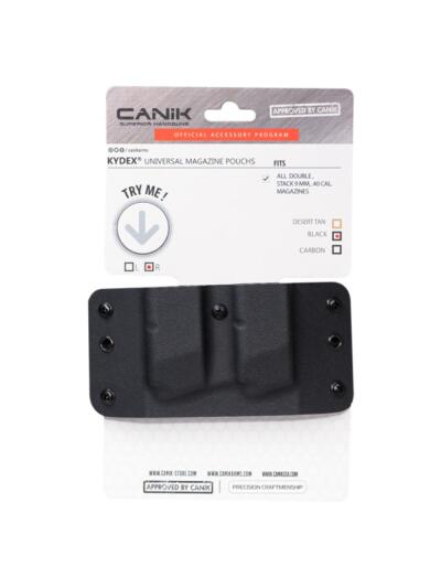 Canik Double Magazine Carrier Black for all Double STack 9mm/.40 Cal Magazines