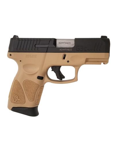Taurus G3C T.O.R.O. Compact Pistol - Tan / Black | 9mm | 3.2" Barrel | 12rd