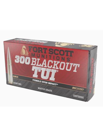 Fort Scott Munitions 300 Blackout Rifle Ammo - 115 gr | TUI | 20rd Box